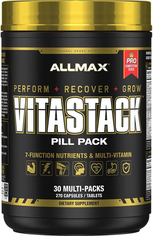 ALLMAX VITASTACK - 30 Multi-Packs - Convenient Multivitamin, Mineral &