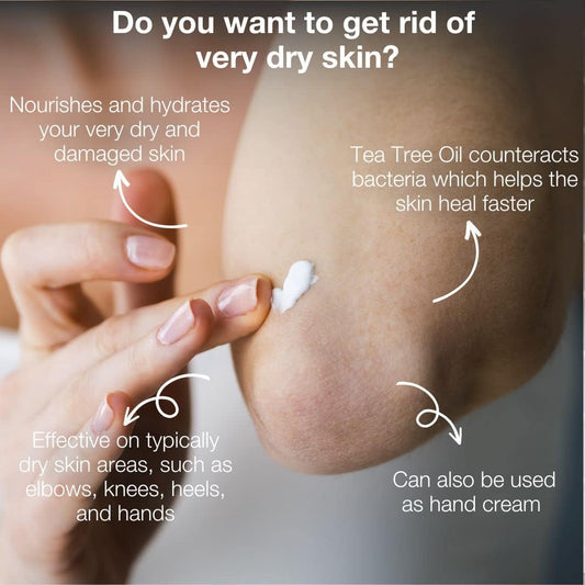 Australian Bodycare Body Cream 100 ml | Intensive Tea Tree Oil moisturiser for dry and damaged skin | The cream leaves the skin healthy and soft