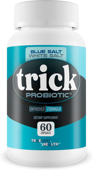Blue Salt White Salt Trick Probiotic - Our Best Probiotics For Men - Promote Heathy Microbiome - Gut Health Once Daily Men'S Probiotic - 40 Billion Mens Prostate Probiotics