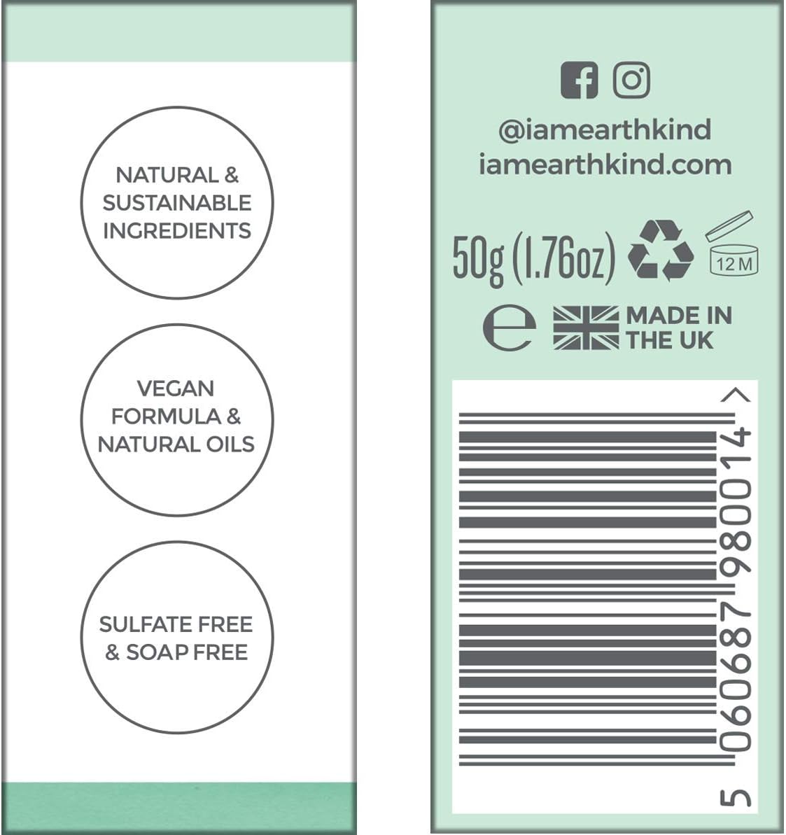EarthKind Shampoo Bar, Citrus Leaf, Sulfate Free, Plastic Free & Vegan, Moisturising for Oily & Greasy Hair, Professional Quality, Daily Use, Natural, Sustainable Ingredients – 50g (Green) : Amazon.co.uk: Beauty