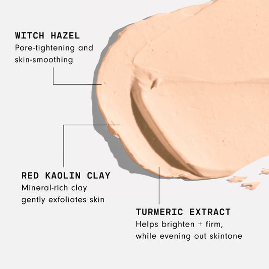 Versed Photos, Please - Tightening, Brightening Face Mask With Turmeric And Kaolin Clay - Pore-Tightening, Hydrating Facial Mask Exfoliates, Removes Blackheads, Evens Skin Tone (1.5 Fl Oz)