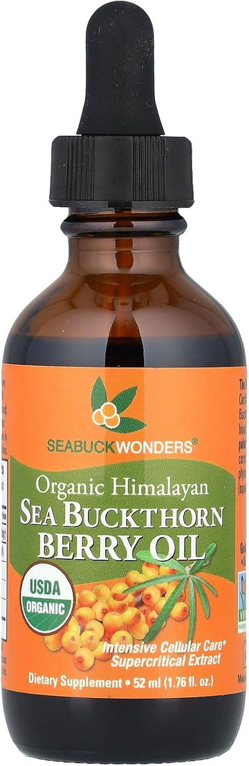 Organic Himalayan Sea Buckthorn Berry Oil - 1.76 Fl. Oz.(52 Ml)