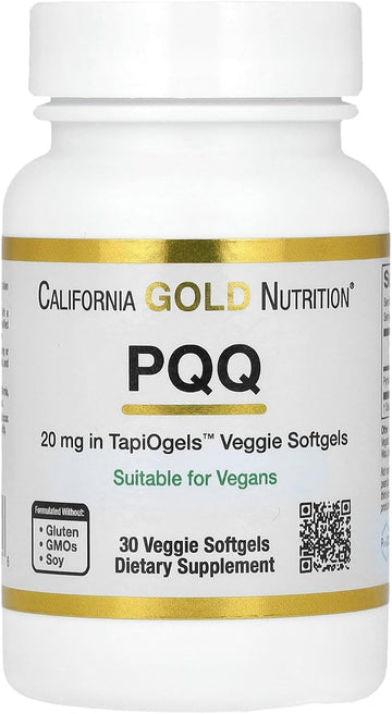 California Gold Nutrition Pqq, 20 Mg, 30 Veggie Softgels