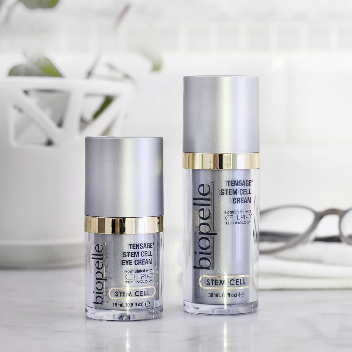 Biopelle Tensage Stem Cell Eye Cream, Under-Eye Cream With Cell-Pro Technology, 0.5 Oz : Beauty & Personal Care