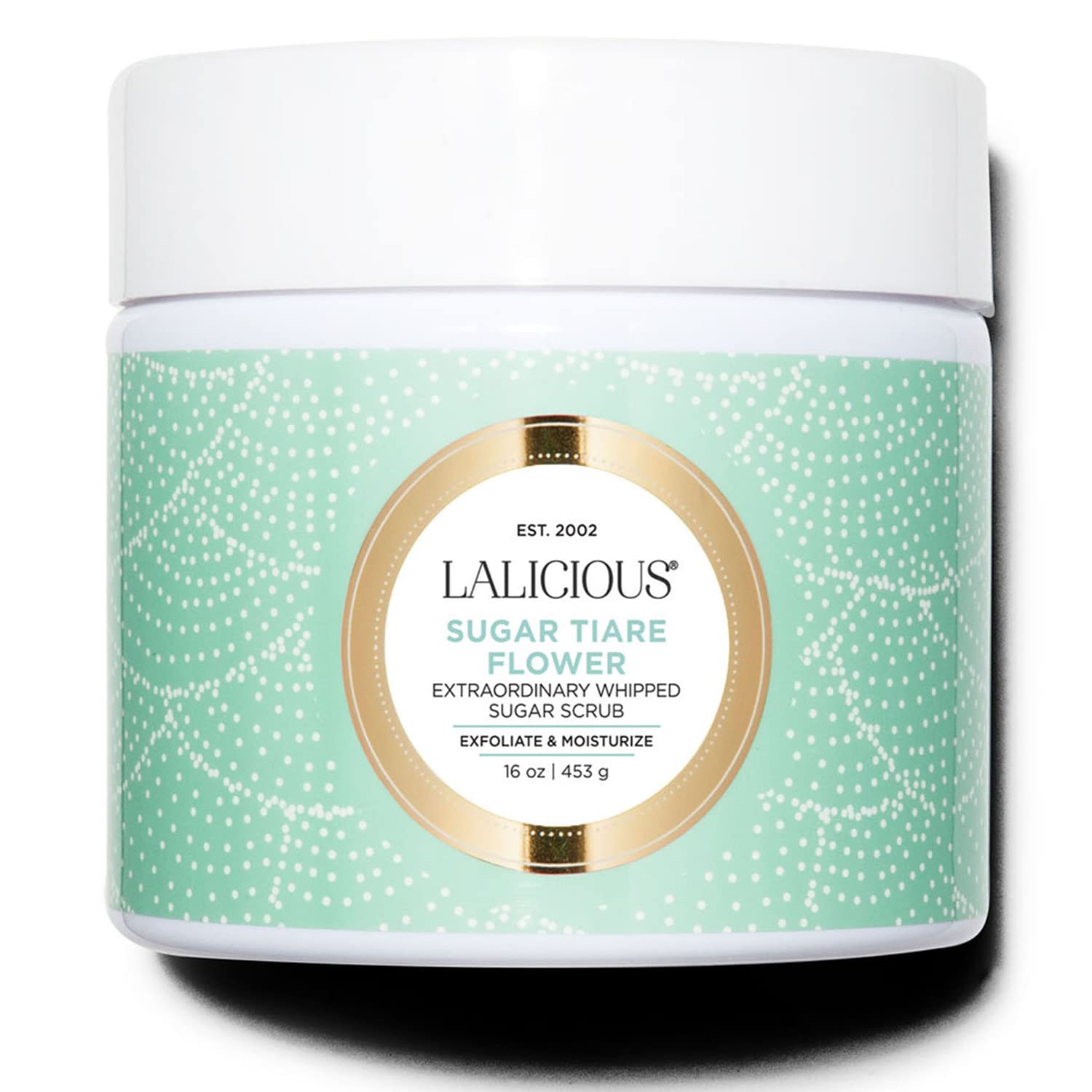Lalicious Sugar Tiare Flower Extraordinary Whipped Sugar Scrub - Cane Sugar Body Scrub With Coconut Oil & Honey, No Parabens (16Oz)