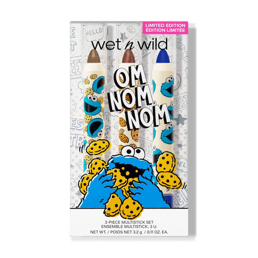 Wet N Wild X Sesame Street, Om Nom Nom 3-Piece Multi-Stick Kit