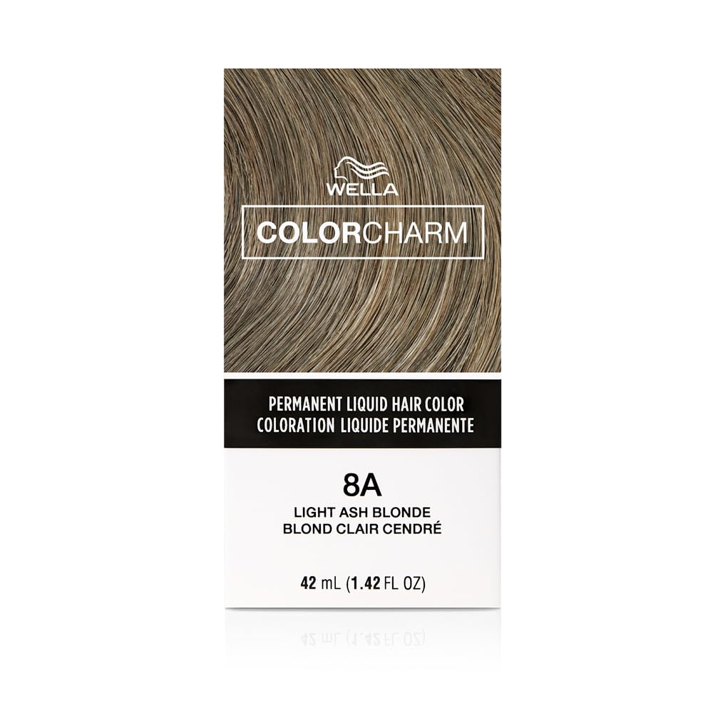 Wella Color Charm Permanent Liquid Hair Color For Gray Coverage, Ash Blonde