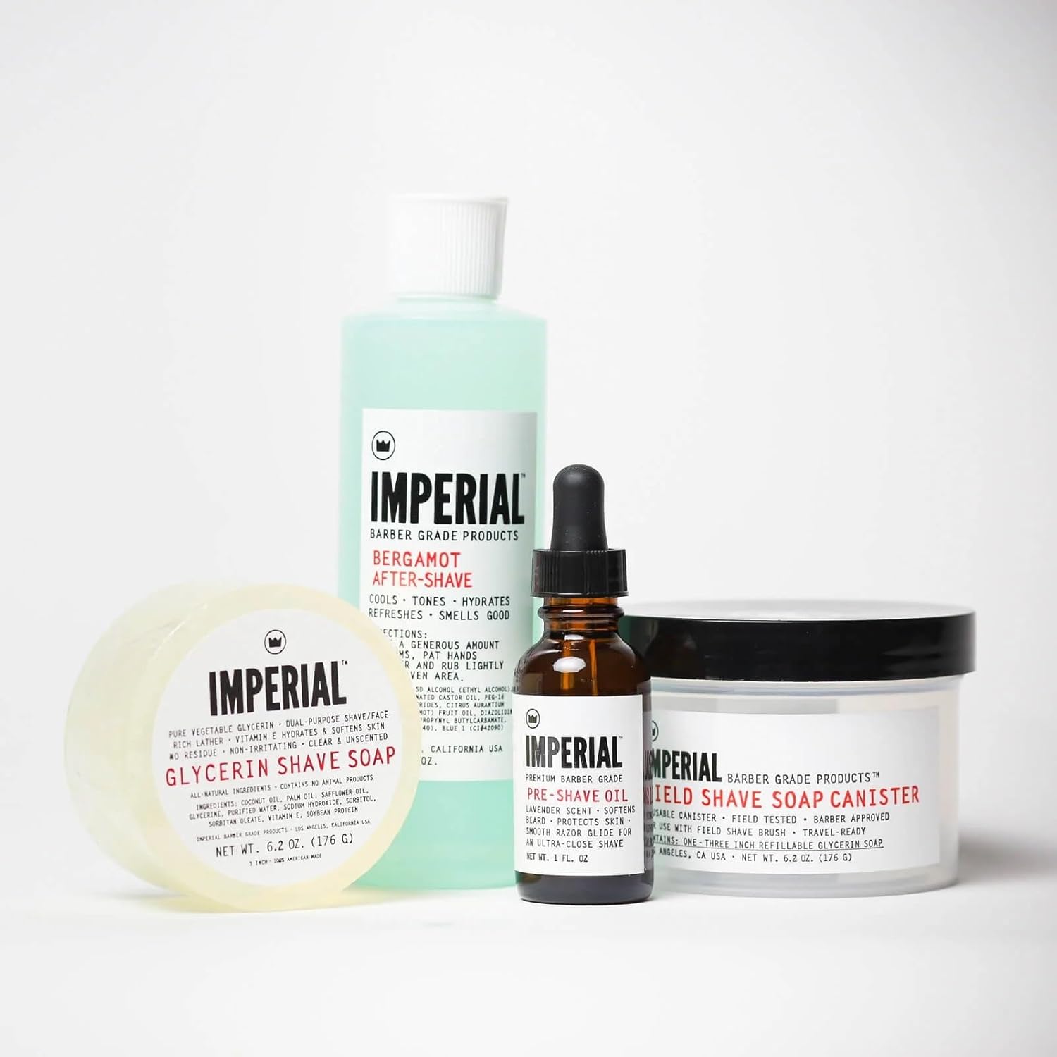 Imperial Barber Glycerin Soap Puck For Shave & Face Use, 6.2 Oz : Beauty & Personal Care