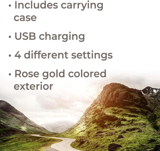 Plant Therapy Rose Gold Portable Diffuser Travel Pack, Includes The Travel Essential Oil Blend 10 Ml (1/3 Oz) 100% Pure, Undiluted, Natural Aromatherapy, Therapeutic Grade
