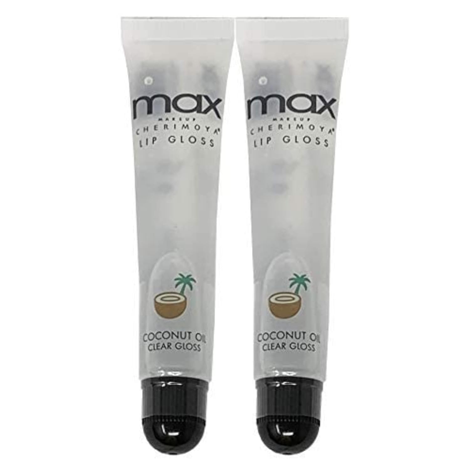 Cherimoya (2Pack) Max Makeup Lip Polish Coconut Oil Clear Gloss : Beauty & Personal Care