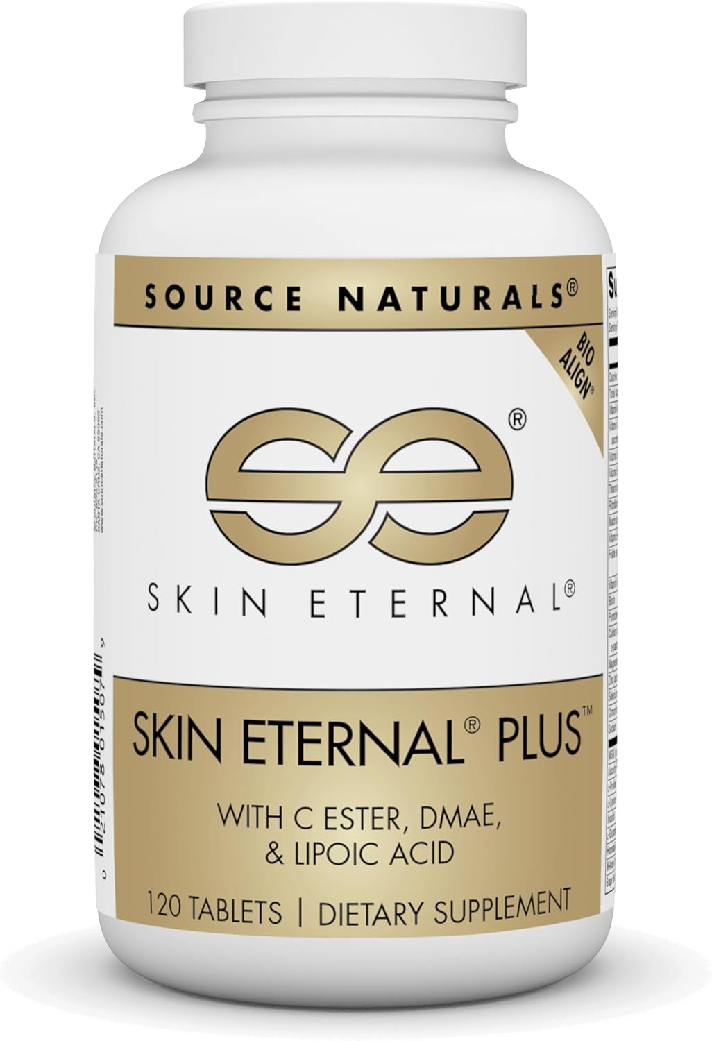 Source Naturals Skin Eternal Plus, With C Ester, Dmae, & Lipoic Acid - 120 Tablets
