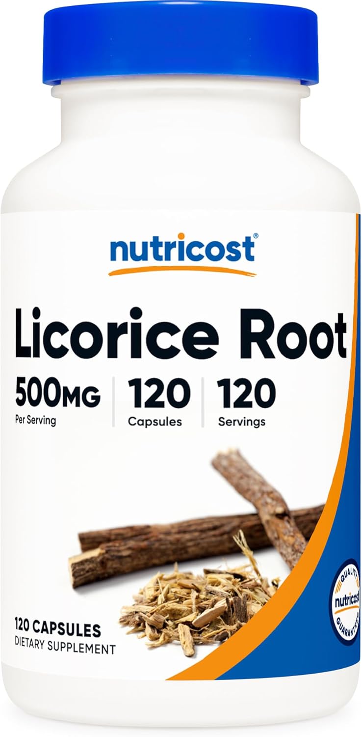 Nutricost Licorice Root 500Mg, 120 Capsules - Non-Gmo, Gluten Free