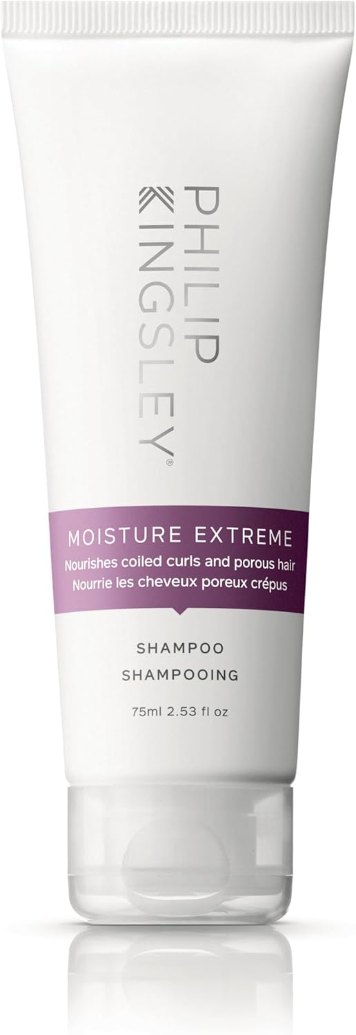 Philip Kingsley | Moisture Extreme Enriching Shampoo | For Curly, Dry, Damaged Hair | Moisturises, Hydrates, And Adds Shine| Detangles And Controls Frizz Adds Shine | 75Ml
