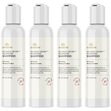 Swanson Icelandic Secret Volumizing Shampoo With Chitoclear 8.5 Fl Ounce (250 Ml) Liquid (4 Pack)