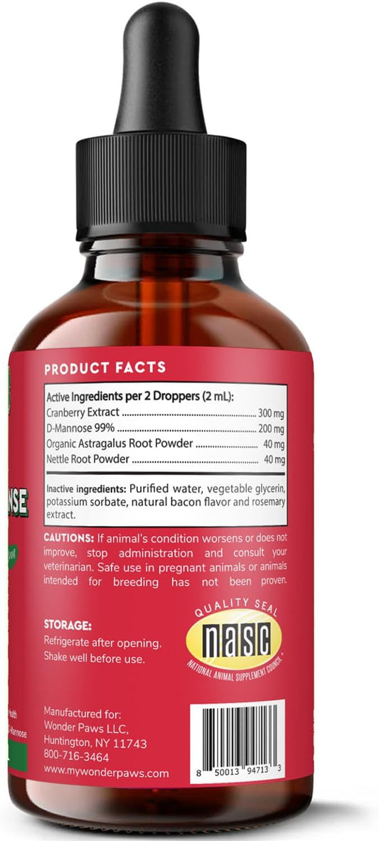 Premium Kidney Support For Dogs – Cranberry Supplement For Dogs – Dog Uti Treatment – Supports Bladder, Detox, Urinary & Kidney Health – Liquid Kidney Supplement For Dogs 2 Oz (60Ml)
