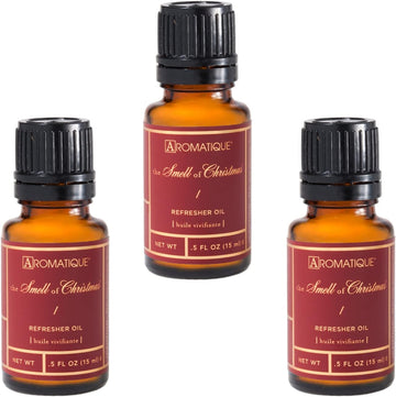 Aromatique Three (3) 1/2 Ounce Refresher Oils in The Smell of Christmas