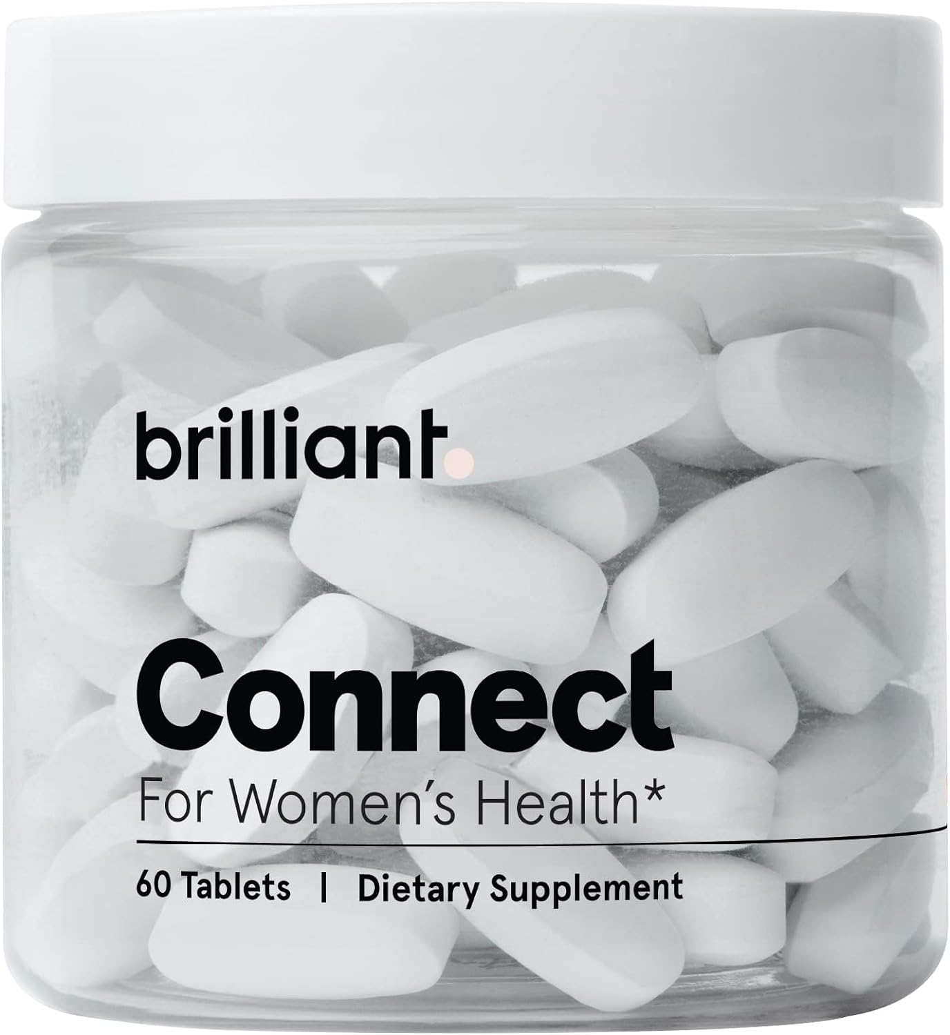 Brilliant Connect Period Health Supplement – Promotes Relief from Cramps, Fatigue, Irregular Periods, Hormonal Acne, Hot Flashes and More* – Natural Hormone Balance Support* (60 Tablets)