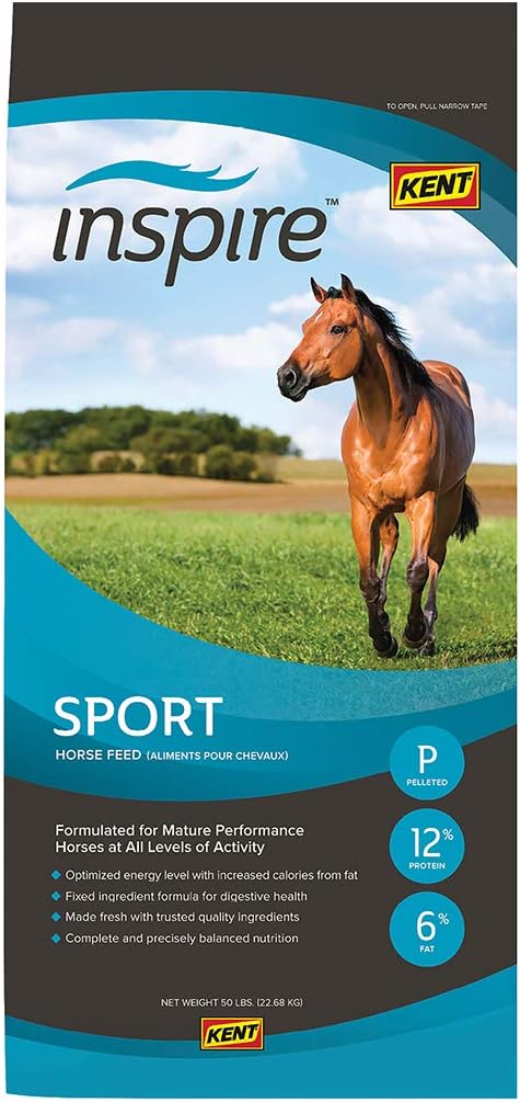 Kent Feeds Inspire Sport Pelleted Horse Feed 50 Lb Bag