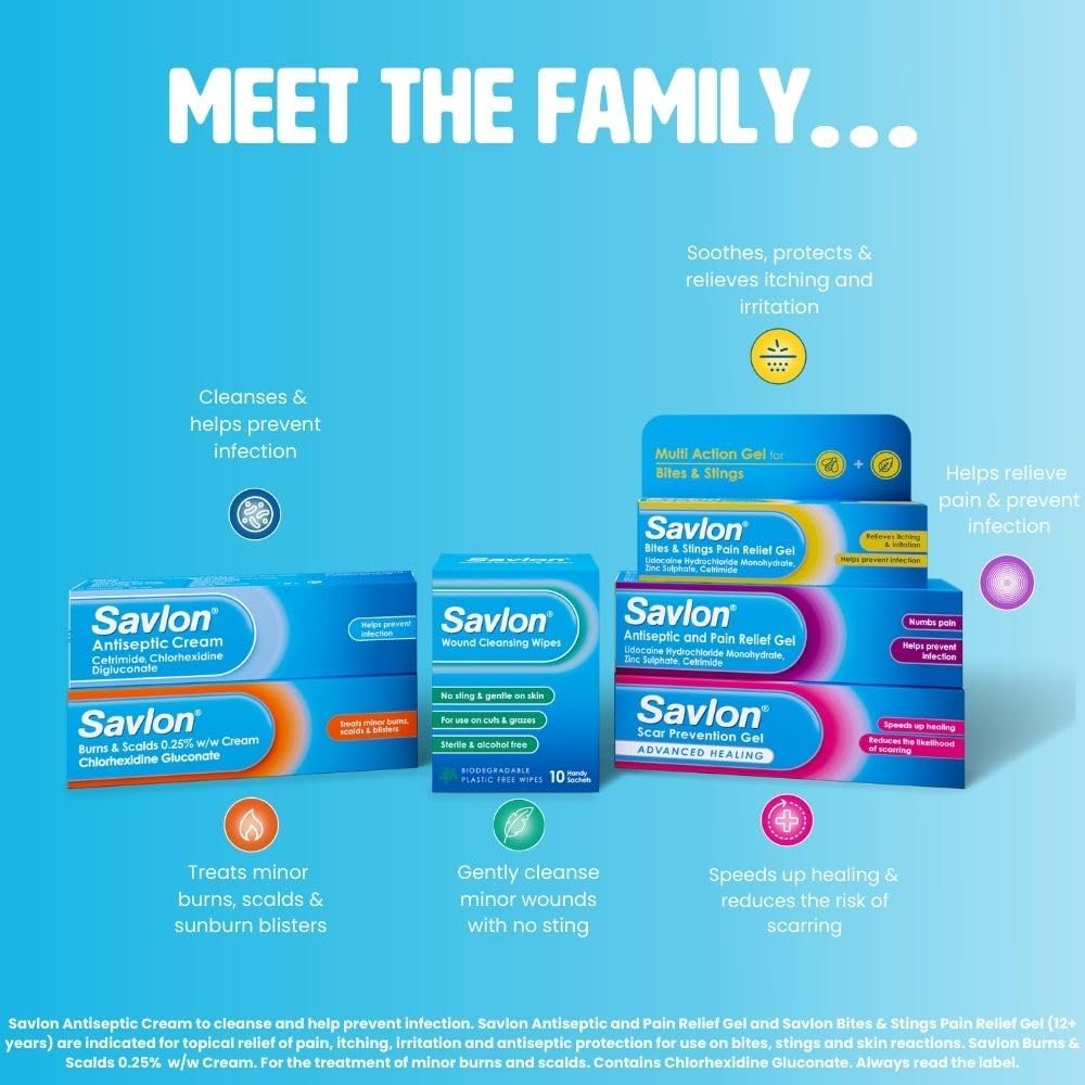 Savlon Bites & Stings Gel, Soothes and Relieves Itching & Irritation of Insect Bites & Nettle Stings, Helps Protect Against Infection, Outdoors & Travel First Aid (1 pack) : Amazon.co.uk: Health & Personal Care