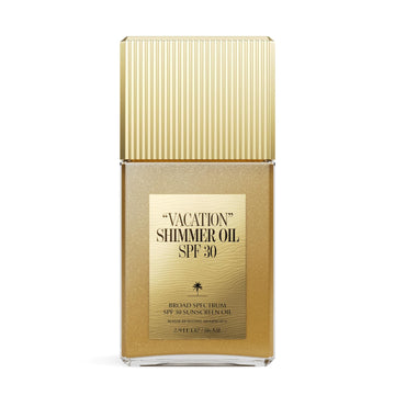 Vacation Shimmer Oil Spf 30 By Vacation, Shimmering Body Sunscreen, Water-Resistant, Enhances All Skin Tones, Dermatologist-Tested, Vegan, Travel Size, 2.9 Fl. Oz