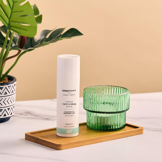 Green People Firming Face & Neck Serum - Serum For All Skin Types - Paraben & Alcohol Free - Cruelty Free & Vegan, 50Ml