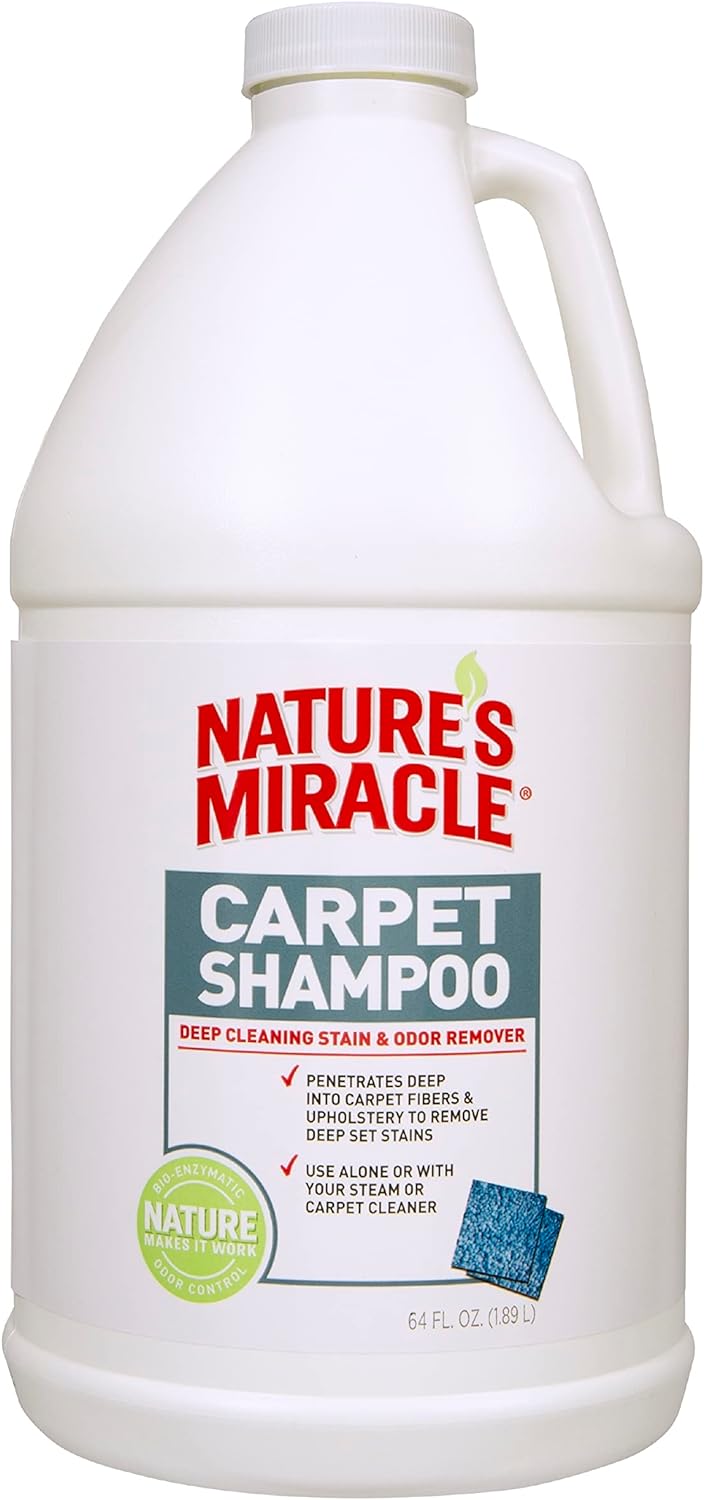 Nature'S Miracle Carpet Shampoo, Deep-Cleaning Stain And Odor Remover 64 Ounce