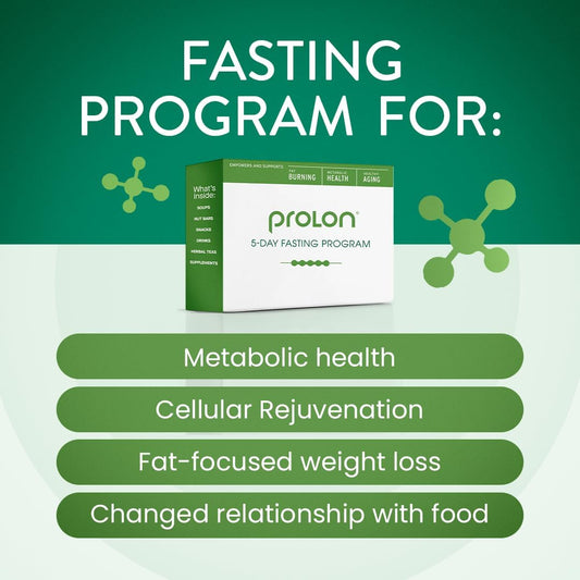 Prolon 5 Day Fasting Kit | Fasting Program For Women & Men | Developed To Not Break Your Fast | Low Calorie Pre Made Meals & Snacks | Plant Based Ingredients For Diet Support | Version 3 Kit