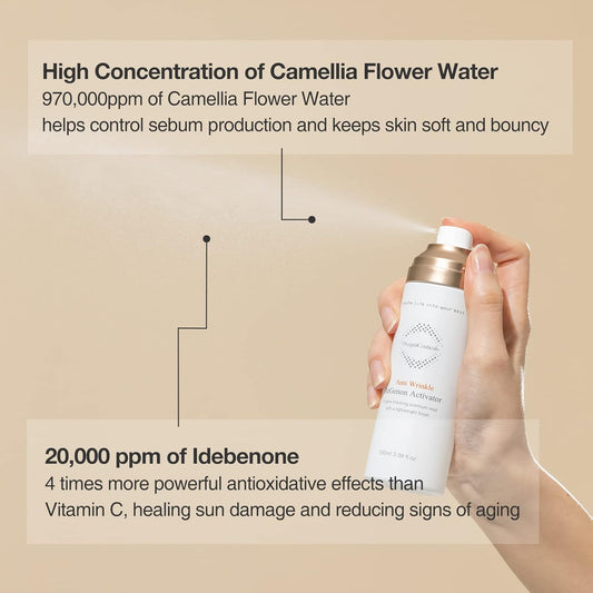 Regenon Activator – Premium Anti-Aging Facial Mist With Camellia Flower Water, 3.38 Fl. Oz (100Ml)