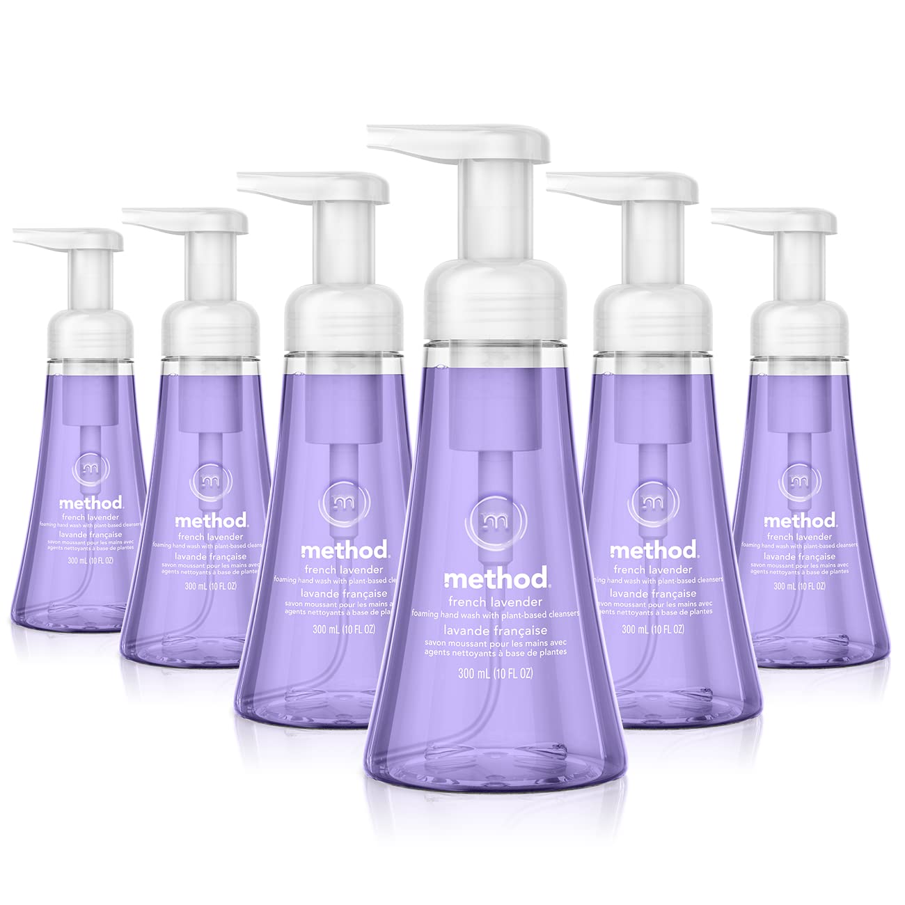 Method Foaming Hand Soap, French Lavender, Biodegradable Formula, 10 Fl Oz (Pack Of 6)