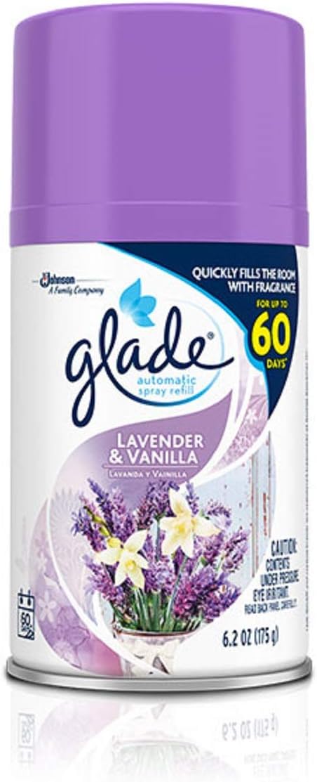 Glade Automatic Spray Refill - Lavender and Vanilla 6.2 oz. (Pack of 6) : Health & Household