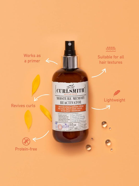 Curlsmith - Moisture Memory Reactivator - Vegan Refresher Leave In Conditioner For Wavy, Curly And Coily Hair (59Ml)