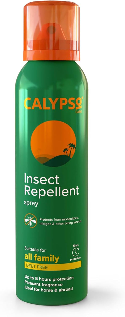 Calypso Insect Repellent Spray Deet Free - Up To 5 Hours Protection For The Whole Family - 150Ml