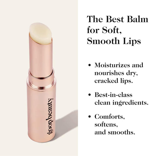 Goop Beauty Tinted Lip Balm - Moisturizing, Soothing, Hydrating Lip Balm For Chapped, Cracked & Dry Lips, Nude-Pink Color, 0.16 Oz