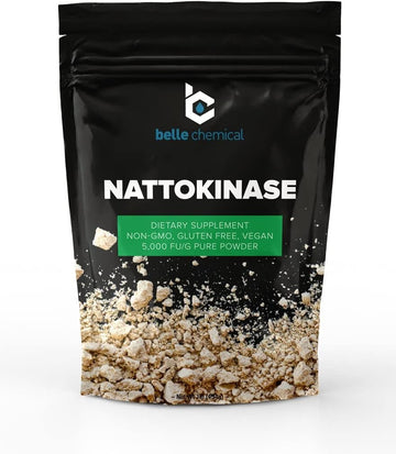 Pure Organic Nattokinase Powder - Non-Gmo, Gluten Free, Vegan Bulk (100 Grams)