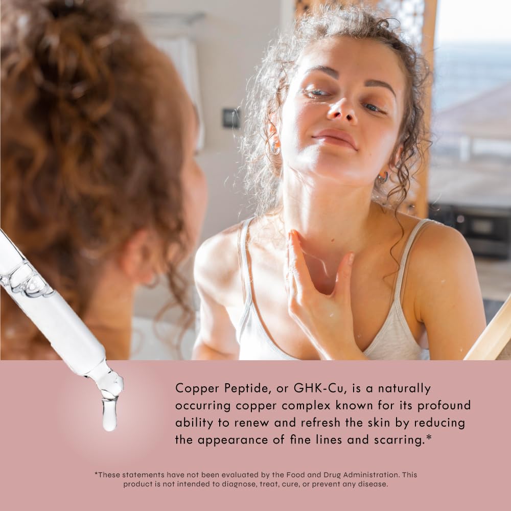 Ghk-Cu (Copper Peptide) Neck & Face Serum 1,200Mcg (1 Oz Bottle) By Neurogan : Beauty & Personal Care