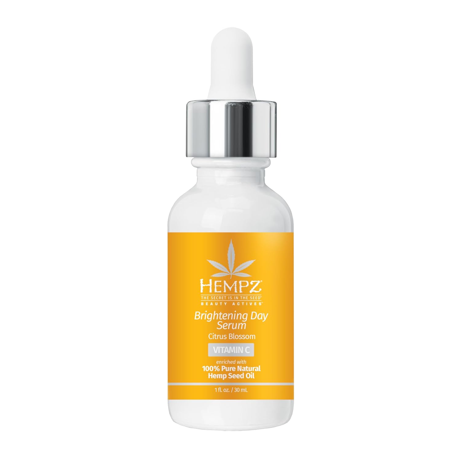 Hempz Citrus Blossom Facial Serum, Beauty Actives With Vitamin C, For Dull Skin With Brown Spots, For Men And Women, 1Oz