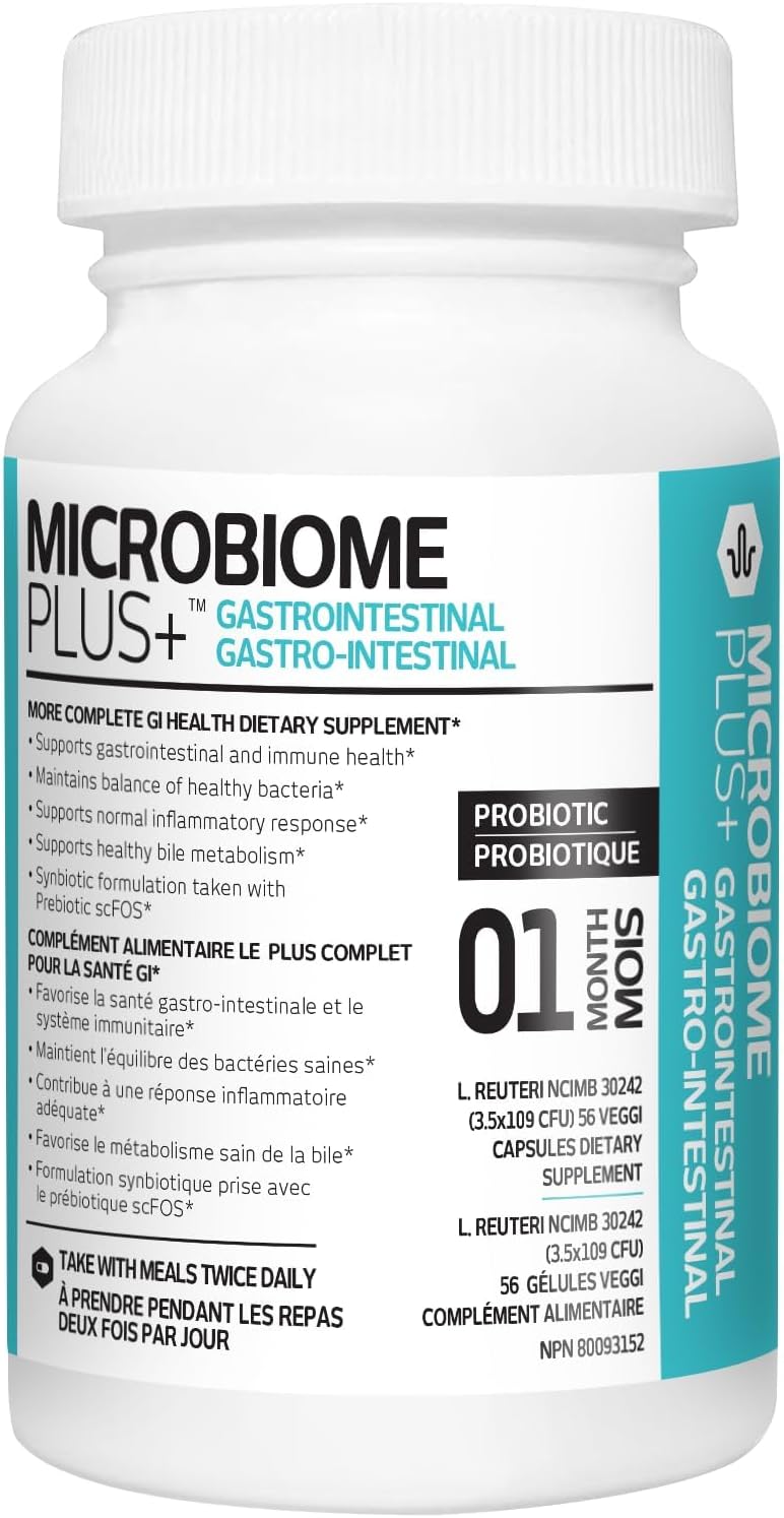 Gastrointestinal Probiotics L Reuteri Ncimb 30242 Gi Digestive Supplements Capsule, Allergy Safe & Gluten Free For Men And Women (1 Month Supply)