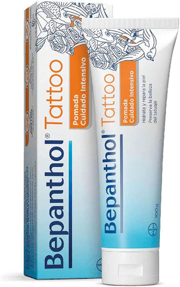 Bepanthol Tattoo Pomade 100g - Adult Tattoo Balm - Ointment Form - Helps Form a Protective Barrier
