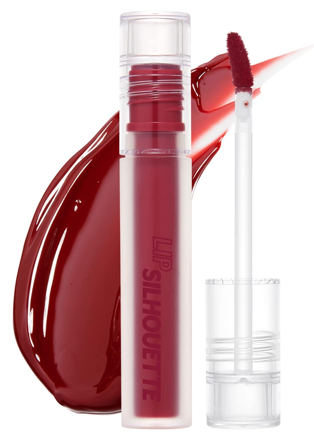 I'M Meme Lip Silhouette Gloss Tint - 08 Maximal Red | Best Tinted Lip Gloss, Highly Pigmented, Long Lasting, Hydrating & Moisturizing, Light-Weight, Glossy Finish, Buildable, Valentine Day Gift, 4G