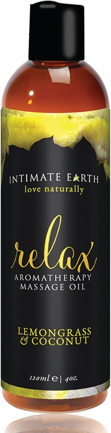Intimate Earth 240 Ml Organic Relax Aromatherapy Massage Oil,0854397006318