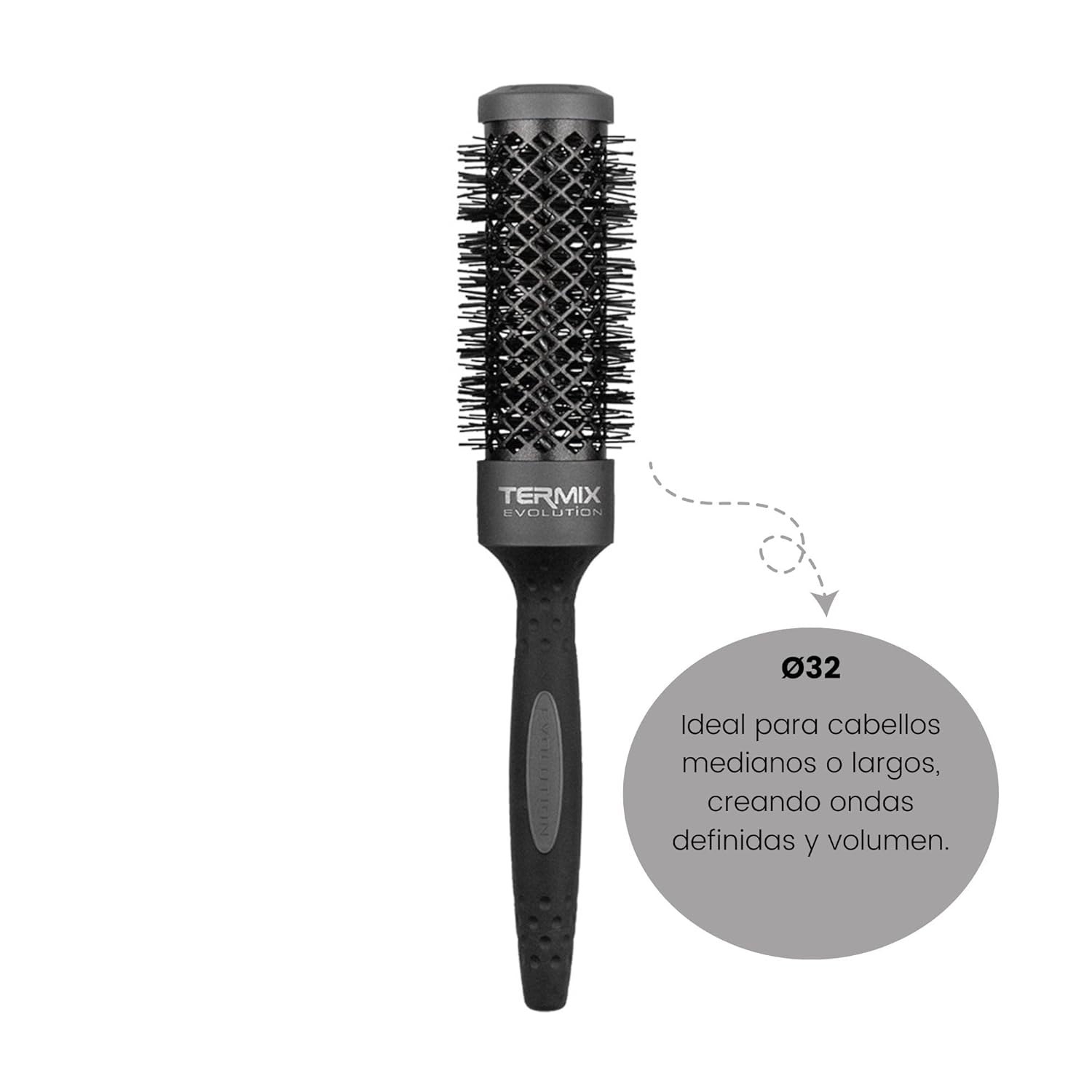Termix Evolution Plus  32 Mm- Hairbrush For Thick Hair With Ionized Bristles Forthickanddifficult-To-Manage Hair : Beauty & Personal Care