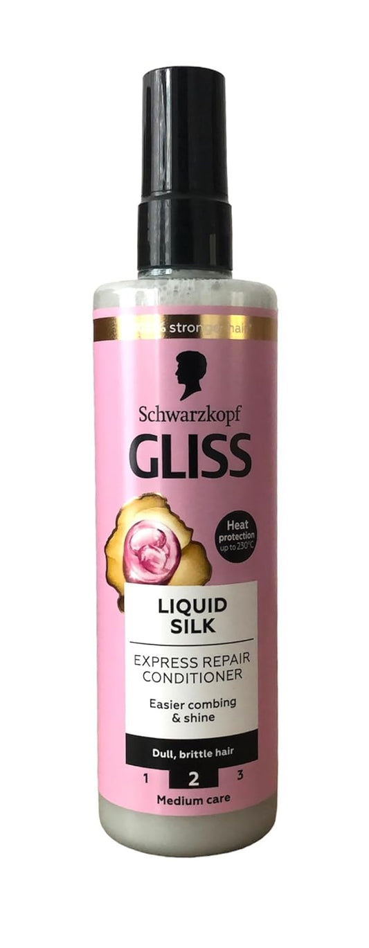 Gliss Kur Liquid Silk Express Repair Conditioner Spray 200Ml / 6.7 Fl. Oz. : Beauty & Personal Care