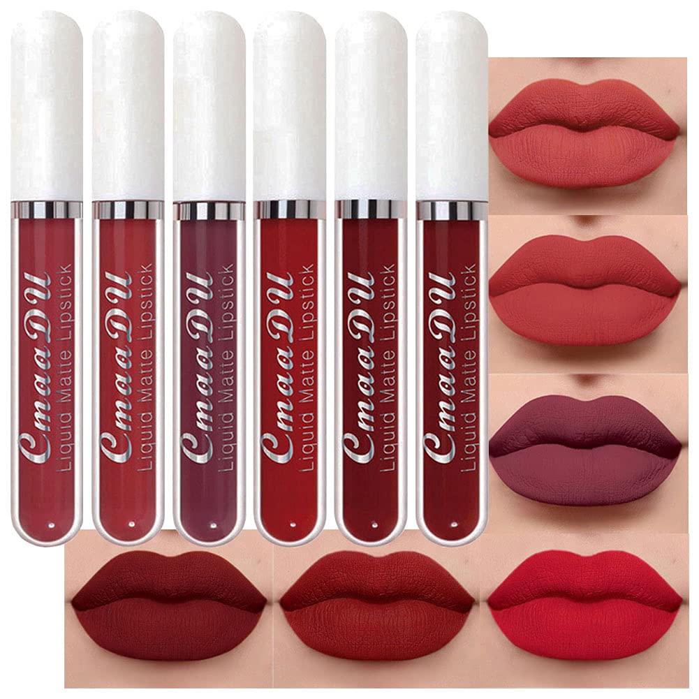 Evpct 1Pcs Plum Wine Red Silky Velvet Matte Liquid Lipstick Lip Gloss Set For Women Long Lasting 24 Hours Color Stay Lipstick Labiales Matte Larga Duracion Mate 24 Horas Originales 09