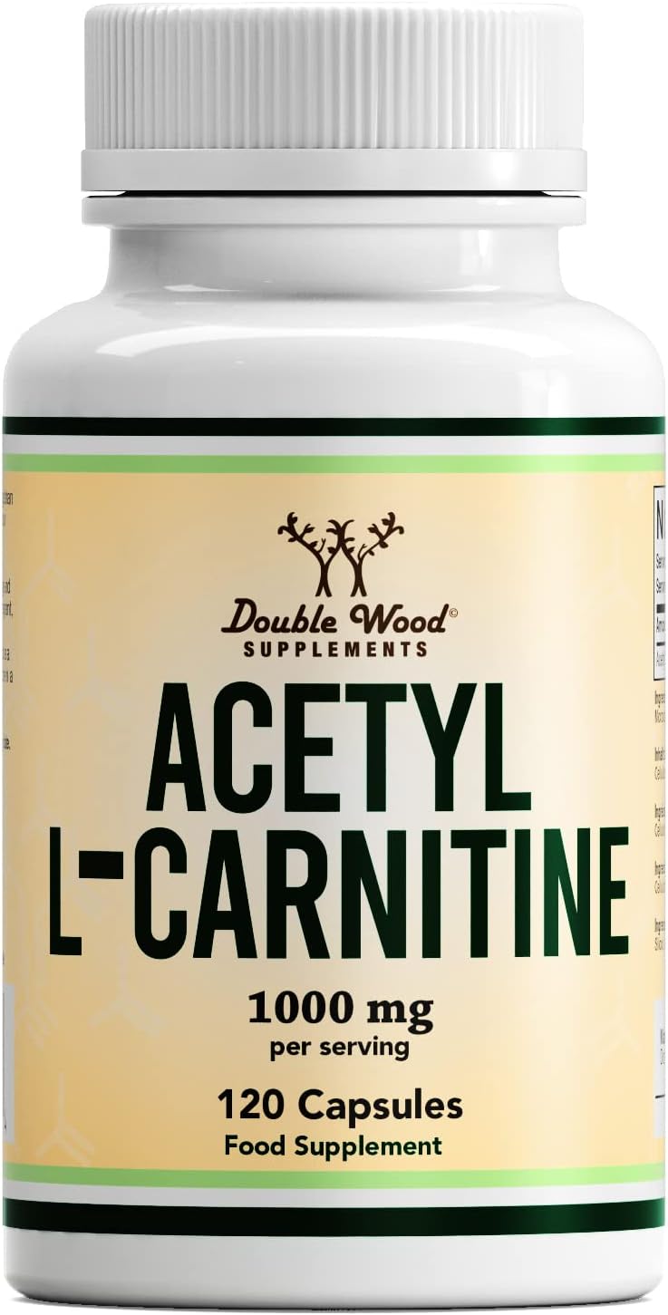 Dw Acetyl L-Carnitine Capsules | 120 High Strength L Carnitine Supplements - 1000Mg Per Serving | Non-Gmo & Gluten Free | Manufactured In The Uk