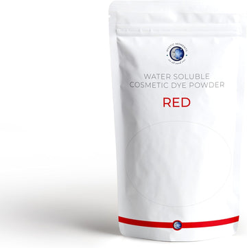 Mystic Moments | RED Water-Soluble Cosmetic Dye Powder 500g (5x100g Pouch) | Perfect for Soap Making, Creams, Make Ups, Shampoos and Lotions