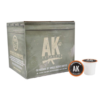 Black Rifle Coffee Company Ak Espresso, Medium Roast Coffee Pods, 50 Single Serve Coffee Pods