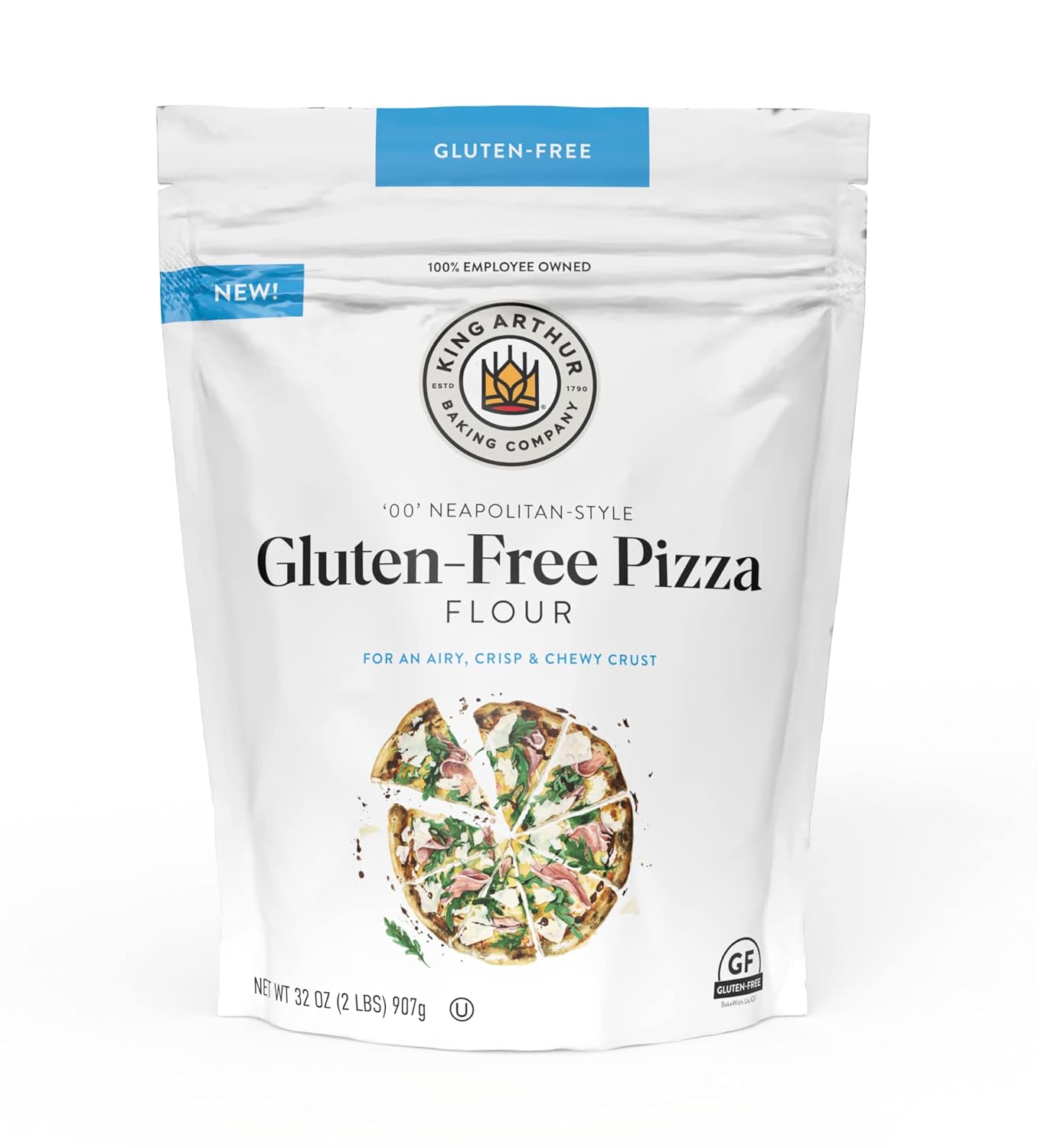 King Arthur 00 Pizza Flour, Gluten Free, 32 OZ