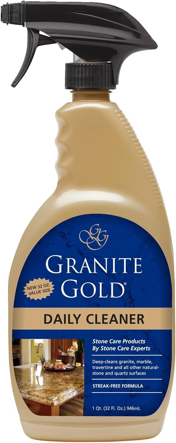 Granite Gold Daily Cleaner for Granite, Marble & Other Natural Stone & Quartz Surfaces, 32 Ounces