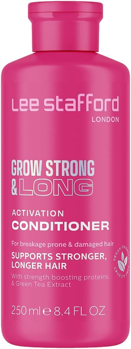 Lee Stafford Hair Growth Conditioner | Grow Strong & Long Collection - Best Thickening Regrowth Treatment For Thinning, For Men & Women, Helps Oil, Frizzy, Dry Scalp, 250 Ml