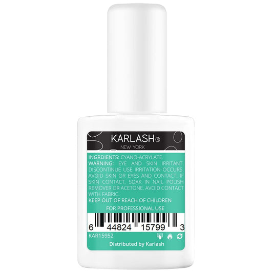 Karlash Super Strong Brush On Nail Glue For Acrylic Nails And Press On Nails Nail Bond Acrylic Nail Glue Adhesive, Perfect For Acrylic Nail Art, Glitter, Gems, White Clear Tip